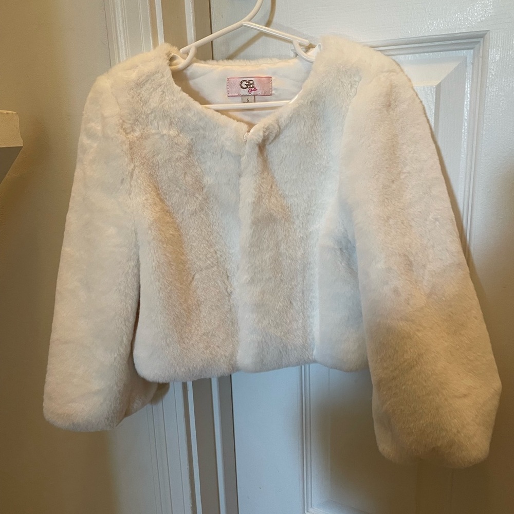 Size 6 GB Girls Ivory Jacket Topper